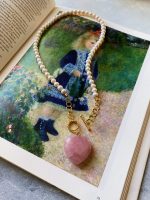 Pembe Kuvars İnci Kolye - Görsel 3